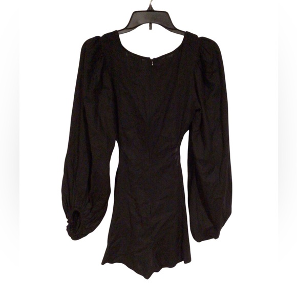 Princess Polly black Joelle side cut out romper size 2 - Picture 4 of 6